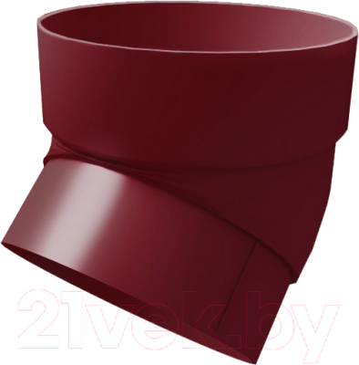 Колено трубы водосточной Grand Line ПВХ 45 градусов RAL 3005 - фото