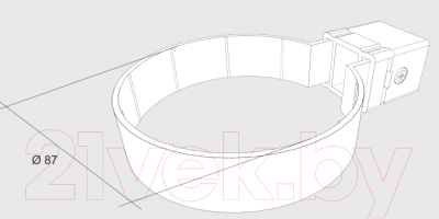 Хомут водосточной трубы Grand Line ПВХ RAL 3005