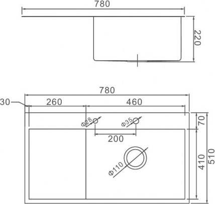 Мойка кухонная Gerhans K37851B-R