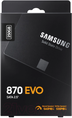 SSD диск Samsung 870 Evo 250GB (MZ-77E250BW)