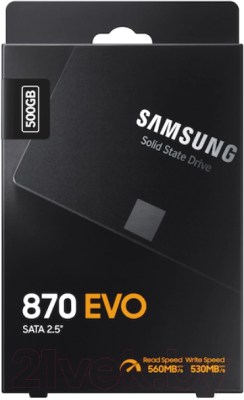 SSD диск Samsung 870 Evo 500GB (MZ-77E500BW)