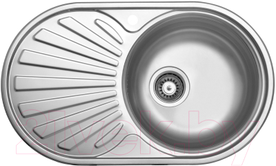 Мойка кухонная Ukinox Фаворит FAP740.440-GT8K 1R (с сифоном) - фото