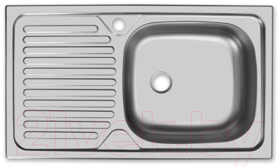 Мойка кухонная Ukinox CLM760.435 GT5K 1R (с сифоном) - фото