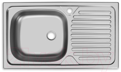 Мойка кухонная Ukinox CLM760.435 GT5K 2L (с сифоном) - фото