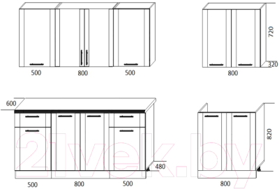 Готовая кухня Eligard Виктория 2.6