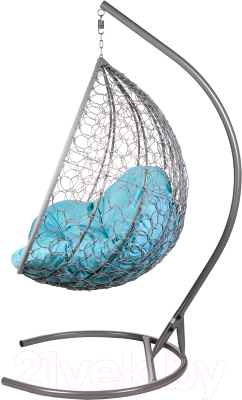 Кресло подвесное BiGarden Gemini Grey (голубая подушка)