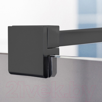 Душевая стенка Roth ECWALK/1000 (черный/прозрачное стекло)