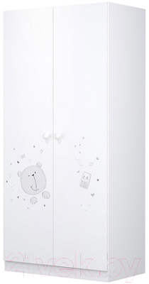 Шкаф Polini Kids French 1230 Teddy (белый) - фото