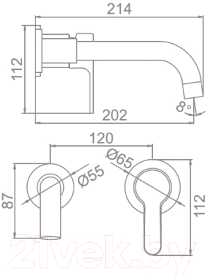 Смеситель Ledeme L1003-1
