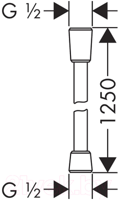 Душевой шланг Hansgrohe Isiflex 28272670