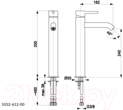 Смеситель Armatura Moza 5032-612-81