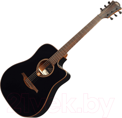 Электроакустическая гитара LAG T-118D CE-BLK