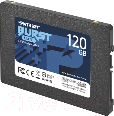 SSD диск Patriot Burst Elite 120GB (PBE120GS25SSDR)