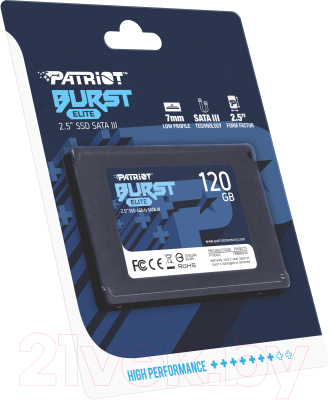 SSD диск Patriot Burst Elite 120GB (PBE120GS25SSDR)