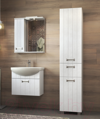 Шкаф с зеркалом для ванной Vigo Diana 600 L