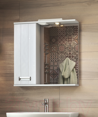 Шкаф с зеркалом для ванной Vigo Diana 700 L