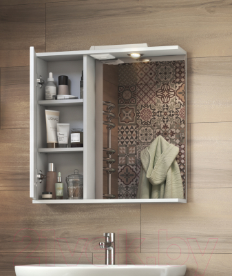 Шкаф с зеркалом для ванной Vigo Diana 700 L