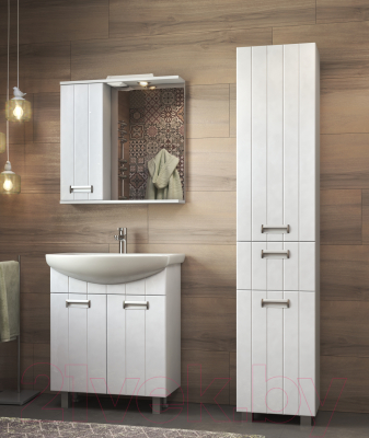 Шкаф с зеркалом для ванной Vigo Diana 700 L