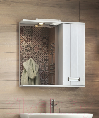 Шкаф с зеркалом для ванной Vigo Diana 700 R