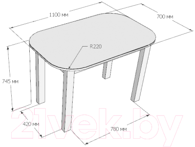 Обеденный стол Senira Р-02.06.02/01