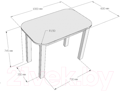Обеденный стол Senira Р-02.06.01/01