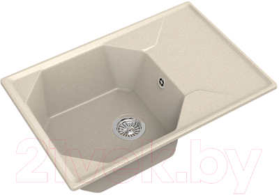 Мойка кухонная GranFest GF-U-740L (бежевый)