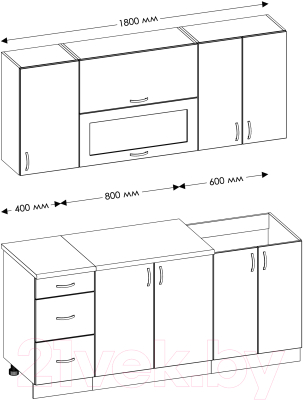 Готовая кухня Senira Вяселка 3 1.8м 6а
