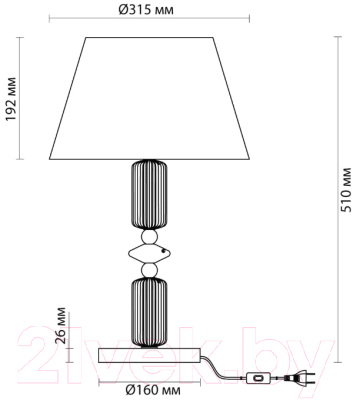 Прикроватная лампа Odeon Light Candy 4861/1TA