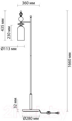 Торшер Odeon Light Bizet 4855/1F