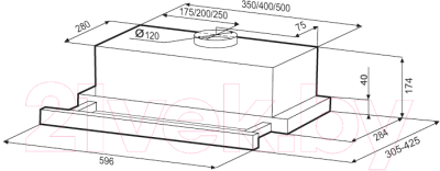 Вытяжка телескопическая Krona Una 600 White PB / КА-00001237