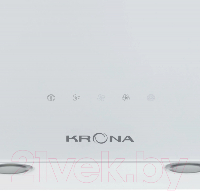Вытяжка наклонная Krona Aurora 600 White S / КА-00001305