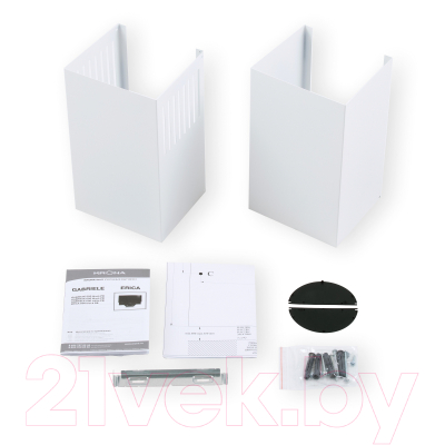 Вытяжка наклонная Krona Gabriele 600 White PB / 00026739