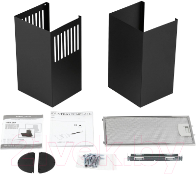 Вытяжка наклонная Krona Helga 600 Black S / КА-00001301