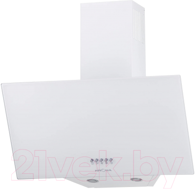 Вытяжка наклонная Krona Helga 600 White PB / КА-00001300 - фото