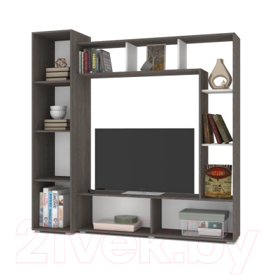 Стенка Modern Прага (анкор темный/анкор светлый)