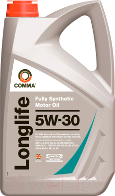 Моторное масло Comma Long Life 5W30 / GML4L - фото