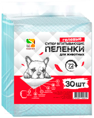 Одноразовая пеленка для животных Four Pets PFA101-30 - фото