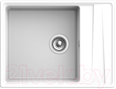 Мойка кухонная GranFest GF-LV-660L (иней) - фото