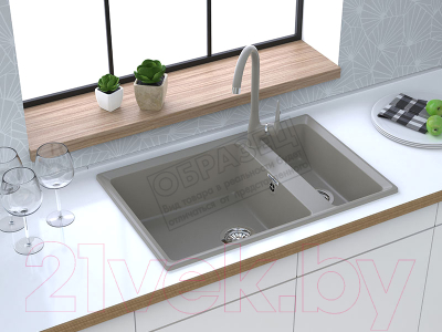 Мойка кухонная GranFest GF-LV-760K (черный)