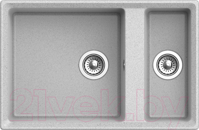 Мойка кухонная GranFest GF-LV-760K (серый) - фото