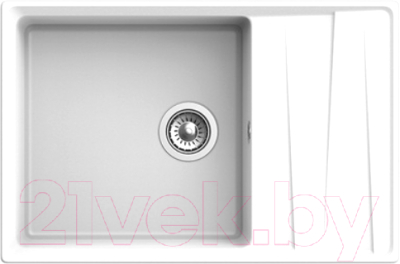 Мойка кухонная GranFest GF-LV-760L (иней) - фото