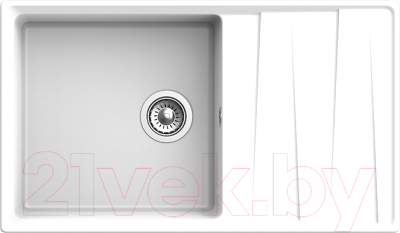 Мойка кухонная GranFest GF-LV-860L (иней) - фото