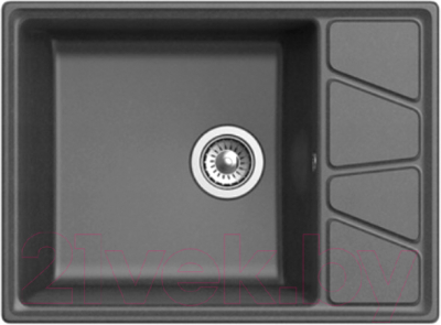 Мойка кухонная GranFest GF-V680L (графит) - фото