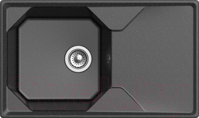 Мойка кухонная GranFest GF-U-840L (черный) - фото