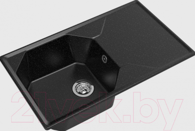 Мойка кухонная GranFest GF-U-840L (черный)
