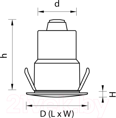 Точечный светильник Lightstar Ipogeo ip384328