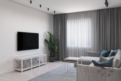 Тумба Hype Mebel Флорида 150x40 (белый/древесина белая)