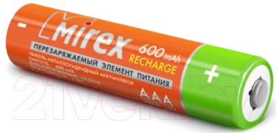 Комплект аккумуляторов Mirex HR03 / HR03-06-E2