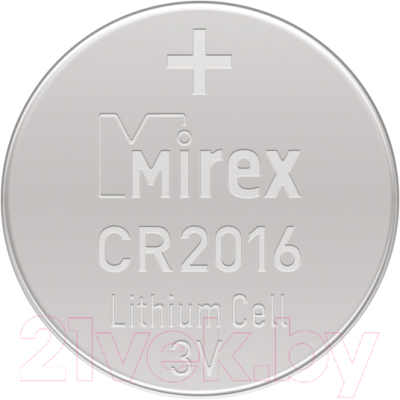 Комплект батареек Mirex CR2016 3V / CR2016-E4