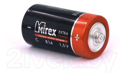 Комплект батареек Mirex R14 C 1.5V / 23702-ER14-E2